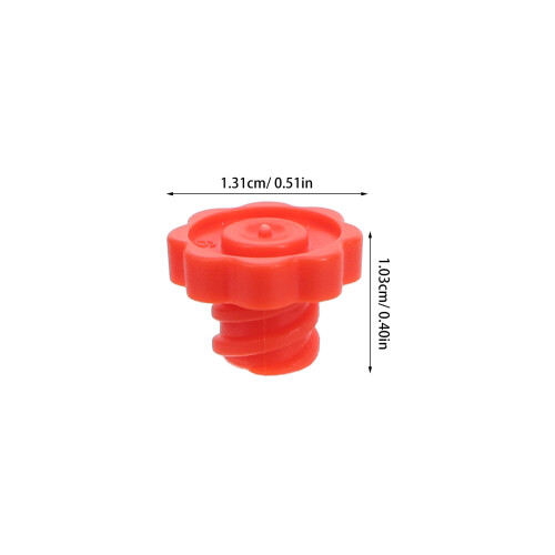 100Pièces Bouchons Luer Lock Pour Seringue Plastique, Orange 1