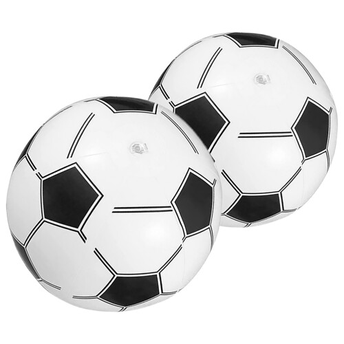 4Pcs PVC Inflatable Beach Balls for Kids Soccer Pattern 1