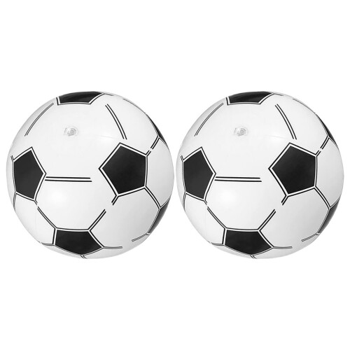 4Pcs PVC Inflatable Beach Balls for Kids Soccer Pattern 2