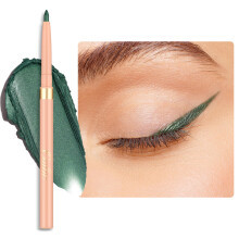 OULAC Matte Green Eye Liner Pencils Waterproof, Smudge-proof Retractable Eyeliner Lasts 24H +, Highly Pigmented and Smooth, Long-lasting Formula
