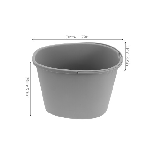 Plastic Adult Bedside Potty Bucket with Splash Guard and Handle 1