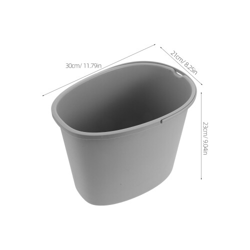 Plastic Adult Bedside Potty Bucket with Splash Guard and Handle 2