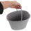 Plastic Adult Bedside Potty Bucket with Splash Guard and Handle 4