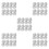 150Pcs White Plastic Flights for Dart Game Accessories Steel Tip 4