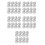 150Pcs White Plastic Flights for Dart Game Accessories Steel Tip 6