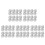 150Pcs White Plastic Flights for Dart Game Accessories Steel Tip 7