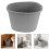 Plastic Adult Bedside Potty Bucket with Splash Guard and Handle 9