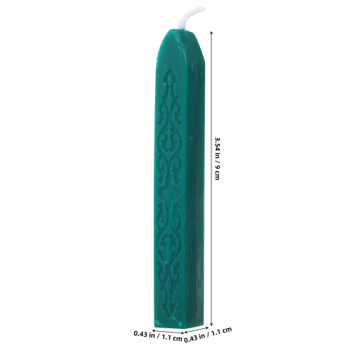 6Pièces Bâtons Cire Cachet Maison Vert Facile À 1