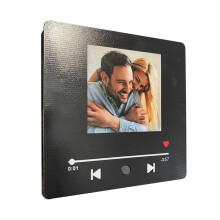 Photo Music Box Fridge Stickers Customized Music Fridge Stickers Replaceable Photo Anniversary Gift Couple Present B