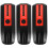 3Pcs Lightweight Emf Detector Digital Radiation Meter Black 5