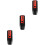 3Pcs Lightweight Emf Detector Digital Radiation Meter Black 6