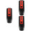 3Pcs Lightweight Emf Detector Digital Radiation Meter Black 7