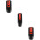 3Pcs Lightweight Emf Detector Digital Radiation Meter Black 10
