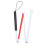 Foldable Aluminum Alloy Blind Cane with Rubber Handle, 4-Fold Mobility Stick 2