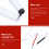 Foldable Aluminum Alloy Blind Cane with Rubber Handle, 4-Fold Mobility Stick 5