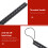 Foldable Aluminum Alloy Blind Cane with Rubber Handle, 4-Fold Mobility Stick 4