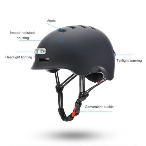 Rithok Bicycle Helmet - SURENHAP - USB Charging - Bright Light - Rear Warning Light 2