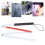 Foldable Aluminum Alloy Blind Cane with Rubber Handle, 4-Fold Mobility Stick 12