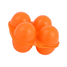 Square 4 Egg Reusable Plastic Cartons Anti Drop Storage Box for Home & Outdoors