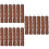 18Pcs Multi-Functional Dark Brown Wax Stamping Sticks for DIY Crafts 8