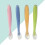 8Pièces Cuillères Training Bébé Silicone Mains Adaptées 8