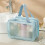 Blue Makeup Bag 31x15x21cm, Increased Capacity 6