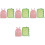 8Pcs Cartoon Double-Sided Plastic Cutting Boards Sturdy Kitchen 4