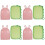 8Pcs Cartoon Double-Sided Plastic Cutting Boards Sturdy Kitchen 6