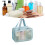 Blue Makeup Bag 31x15x21cm, Increased Capacity 10