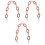3St Handbag Strap Acryl Roze Modeketting Duurzame Vervanging 4