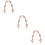 3St Handbag Strap Acryl Roze Modeketting Duurzame Vervanging 10