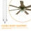 2Pcs Silver Metal Fan Pull Chain Extension Cord for Ceiling Fan Light 8