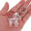 4Pièces - Transparent En Zinc Pour Collection Poils De 4