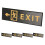 5Pcs Black Acrylic Exit Sign with Arrow Self Adhesive for Business Use 11