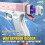 QINGQUE 500mAh Rechargeable Water Gun - Long Range - Blue 4