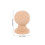 4Pcs Wood Bed Post Caps Beige Solid Wood Finials for Home Staircase 2