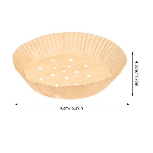 200Pcs Khaki Disposable Non-Stick Paper Baking Liners 1