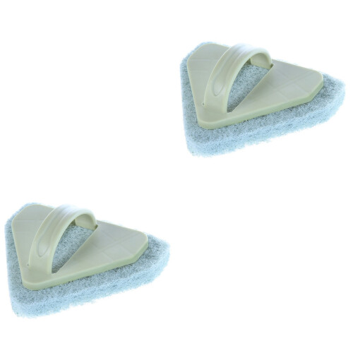 2 Pcs Cleaning Scouring Pad Triangle Sponge 2