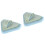 2 Pcs Cleaning Scouring Pad Triangle Sponge 4