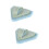 2 Pcs Cleaning Scouring Pad Triangle Sponge 7