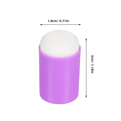 40Pièces Tampons Peinture Compact Éponge Plastique Couleurs Multiples 2