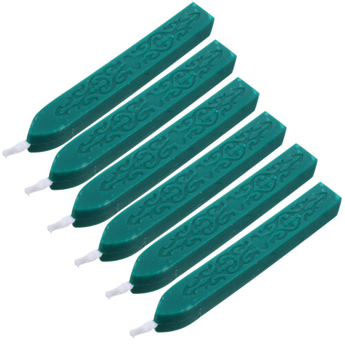 24Pièces Bâtons Cire Pratique Vert Pour Cadeau 1