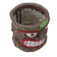 Colorful Resin Totem Sculpture Planter Pot Indoor Outdoor 11x10cm