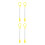 4Pcs Versatile Triangle Iron Mallet Sticks Yellow for Instrument Use 6