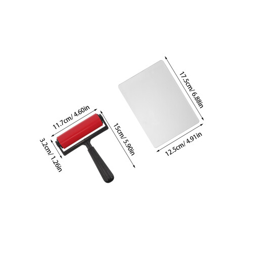 1Ensemble Plaque Gel Polyvalente Avec Rouleau Pour 2