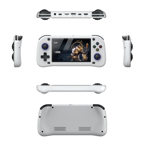 G28 Retro Handheld Video Game Console 128G 20000+Game 4.3 Inch Screen Linux Pocket Player for PSP/PS1/N64 Simulator B 1
