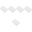 5Pcs White Ski Wax for Snowboard Skateboard Convenient Durable Waxing 5
