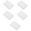 5Pcs White Ski Wax for Snowboard Skateboard Convenient Durable Waxing 8