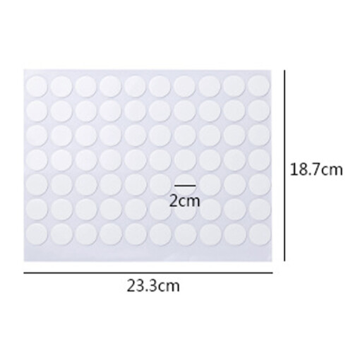 DIY & Craft Reusable Adhesive Dots 50 Pack Double Sided Clear Sticky Circles 1