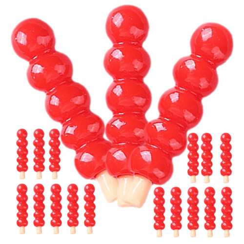 40Pièces Mini Rouges En Résine Pour Décorations Maison Mini 2
